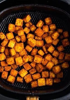 Pirított tofu airfryerben recept fotója