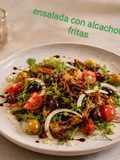 Ensalada con Alcachofas Fritas
