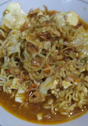 Foto resep Mie goreng kuah nyemek