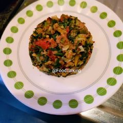 Pyaz saag sabji A picture of Pyaz saag sabji.