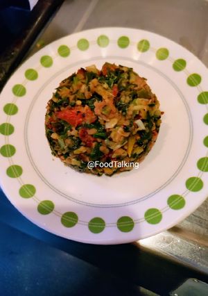 A picture of Pyaz saag sabji.