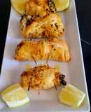 Filetes de pechuga de pollo rellenos al air fryer