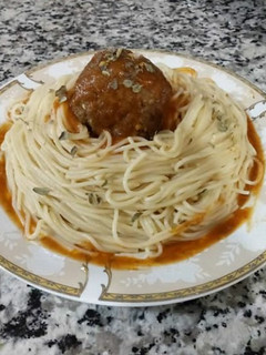 عکسی از دستور اسپاگتی با کوفته