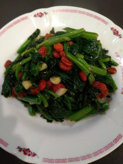 枸杞拌菠菜(全素/方便素) 的食譜成品照片