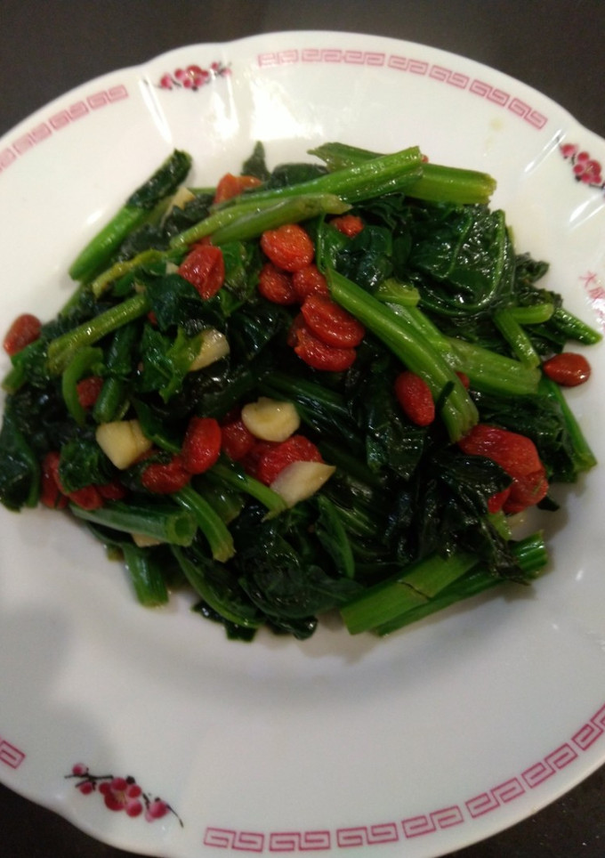 枸杞拌菠菜（全素/方便素） 的食譜成品照片