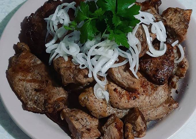 «Свинина на сковороде гриль»