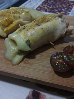 Una foto de Pechuga enrollada