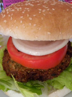 Una foto de Hamburguesa de Garbanzos (Falafel)