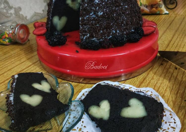 Chocolate Cheese Love Drop (cake kukus)