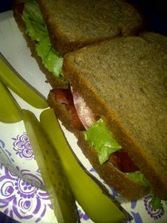 A picture of B.L.T. with a twist.