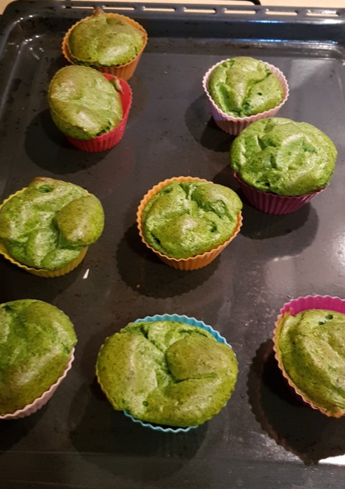 Una foto de Muffin de espinacas