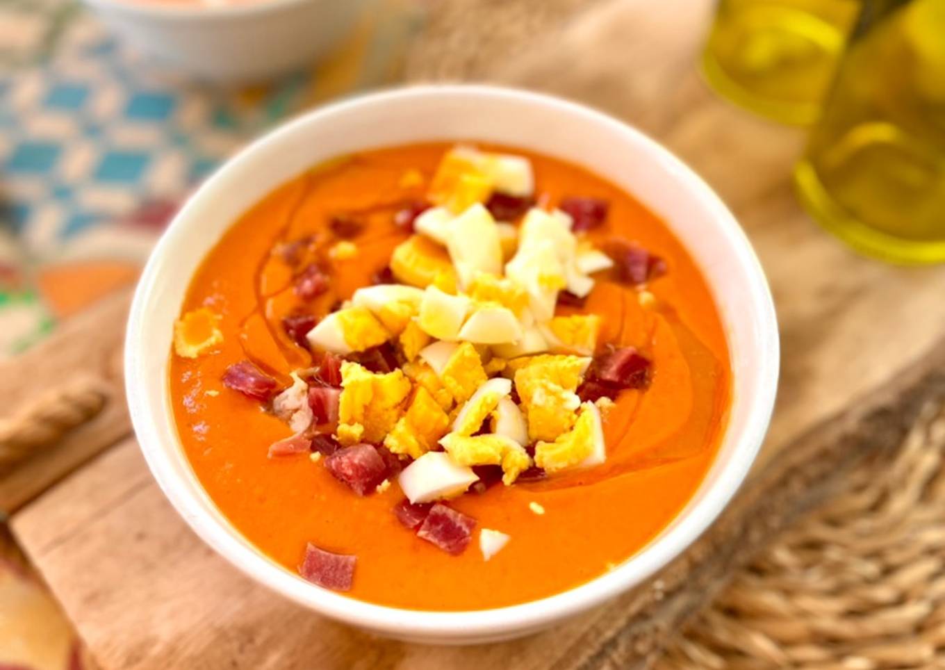 Salmorejo de melocotón