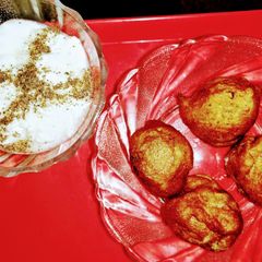 A picture of Buckwheat flour (kutu aata) aloo bonda recipe- vrat special.
