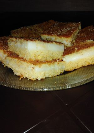 صورة لوصفة بسبوسة بمهلبية