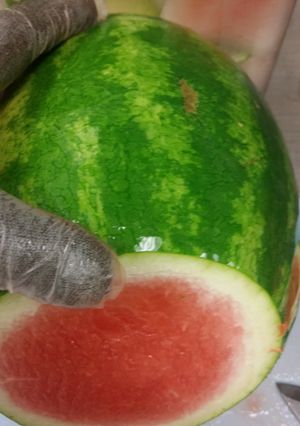 A picture of Tip on picking out sweet ripe watermelon.