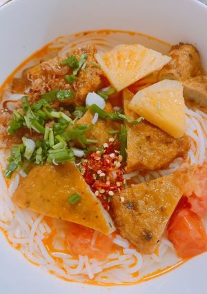 Hình của món Bún chả cá.