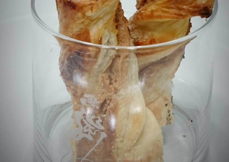 Twisted Peanut Butter Puff Pastry