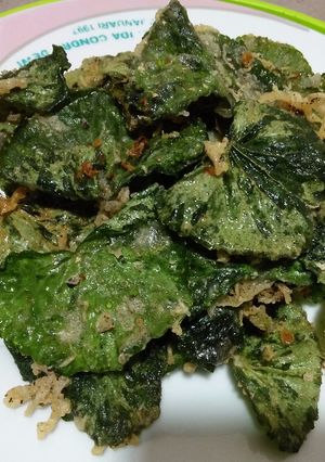 Foto resep Keripik renyah daun pegagan simple
