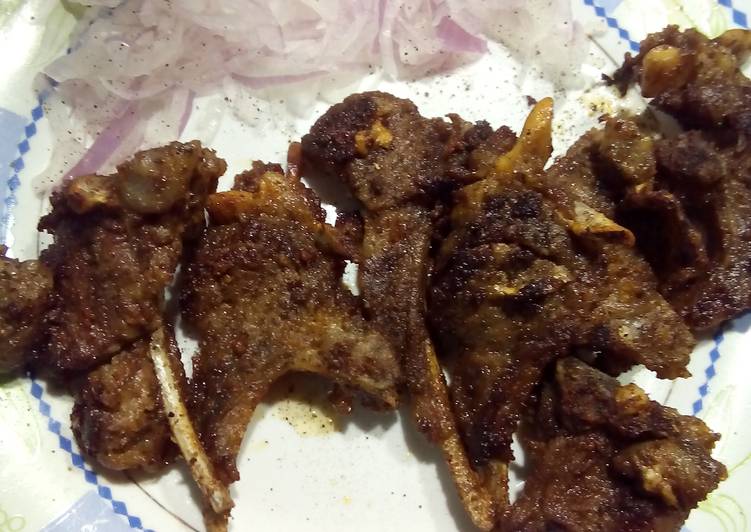 Recipe of Perfect Fry Mutton Chops by Nancy