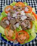 Xà lách trộn thịt bò