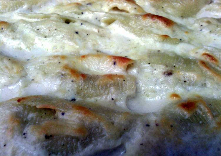 Recipe of Ultimate Stuffed Italian Shells with White Sauce