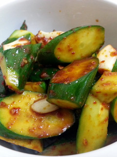 A picture of Spicy Cucumber Vegan Appetizer.