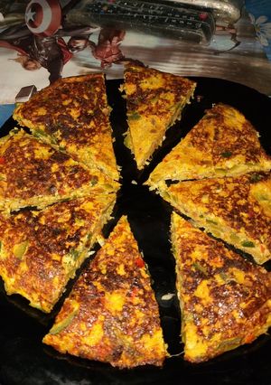 Una foto de Tortilla de verdura