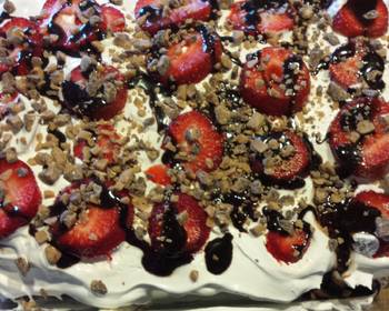 The New Way Serving Recipe Chocolate Strawberry IceCream Cake Yummy