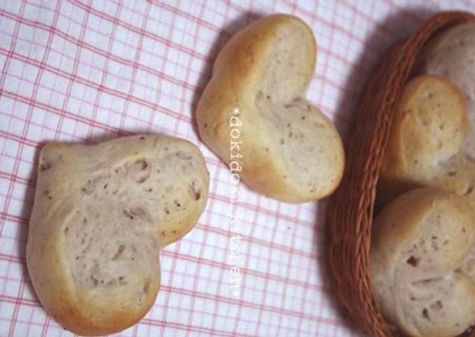 Simple Way to Make Quick Heart-shaped Strawberry Milky Bread In a Bread Machine