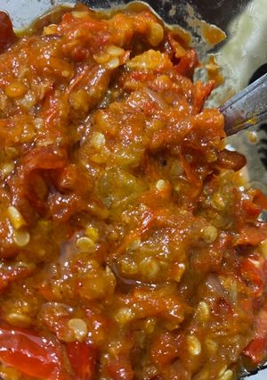 Foto resep Sambel terasi tomat mantap!