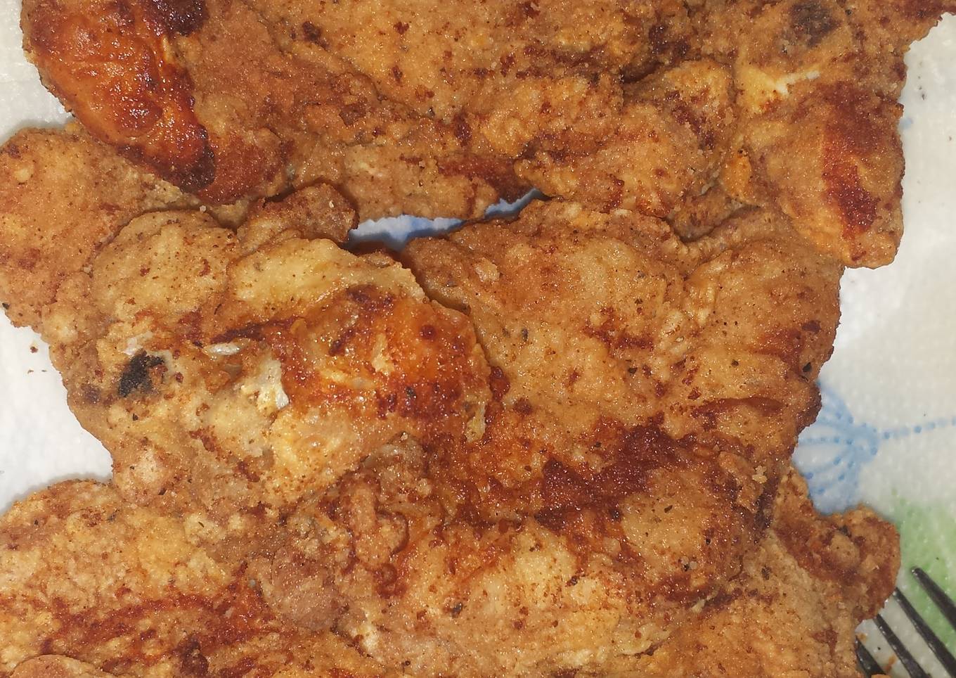 Sharon's golden fried TURKEY chops