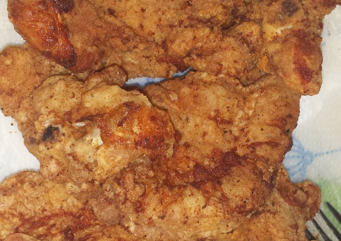 Sharon's golden fried TURKEY chops