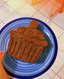 Torta individual de algarroba y cacao