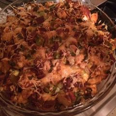 A picture of Loaded Baked Potatoes & Buffalo Chicken Casserole.