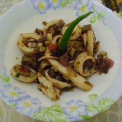A picture of Calamari Stir Fry.