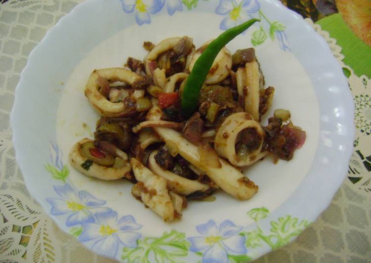 Recipe of Homemade Calamari Stir Fry