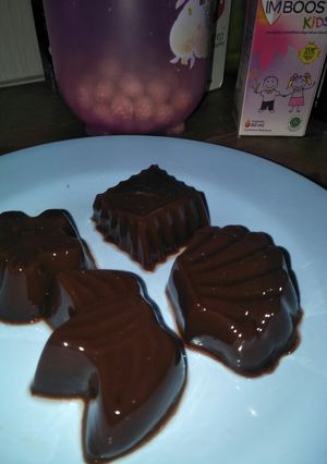 Foto resep Puding coklat camilan anak