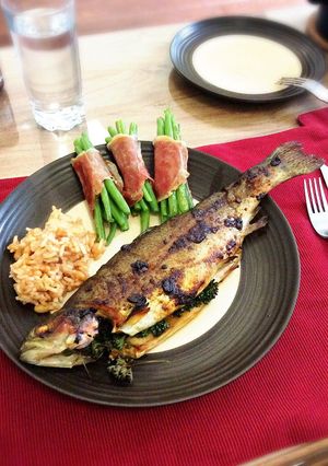 A picture of Grilled Chipotle Trout.