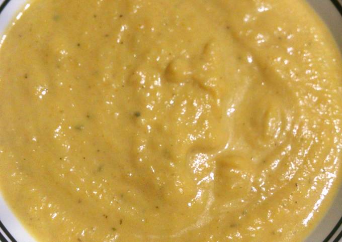 Steps to Make Homemade Yeto&#39;s Superb Pumpkin and Goat Cheese Soup!