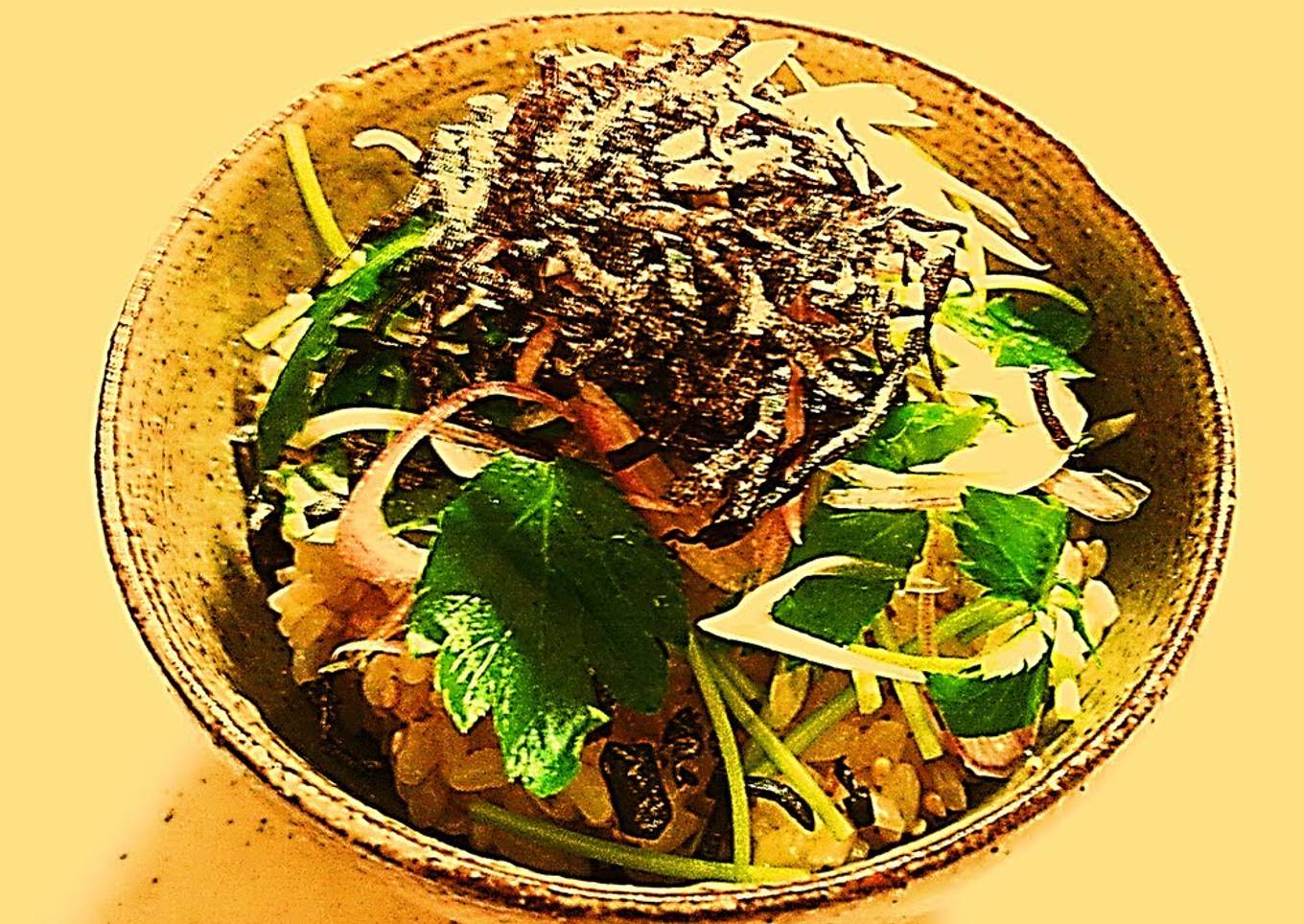 Egg over Rice with Shio-Kombu