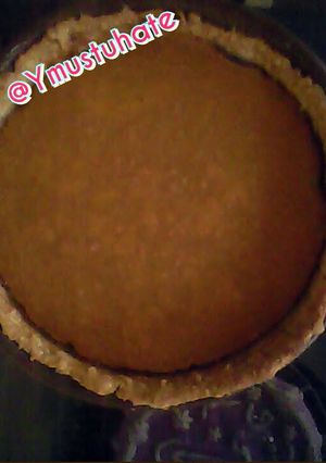 A picture of YMUSTUHATE my Sweet potato pie.