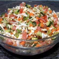 A picture of Crunchy Fresh Salad - Healthy & Vegan!.