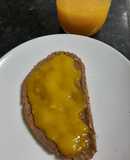 Mermelada de mango sin azúcar y "huesitos de mango"