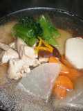Simple Chicken Ozoni (Mochi Soup) (Kanto Style)