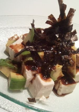 A picture of Tofu and Avocado Japanese Salad.