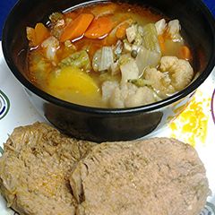 A picture of Pork loin stove top.