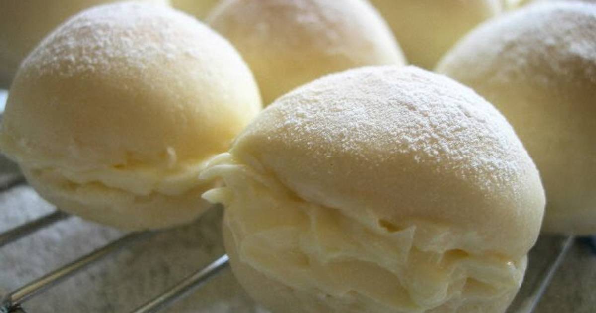 Yogurt Leavened Snowy White Petit CreamFilled Rolls Recipe by cookpad