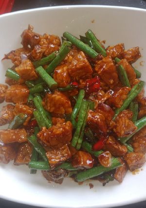 Foto resep Tempe kecap kacang panjang