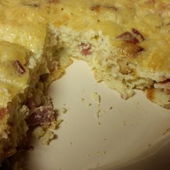 A picture of Bacon & Swiss Quiche (gluten-free).