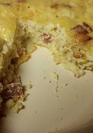 A picture of Bacon & Swiss Quiche (gluten-free).